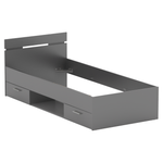 Casa si Gradina - Mobilier - Paturi si accesorii - Paturi - Pat, 90x200, grafit, MICHIGAN NEW - Infinity.ro