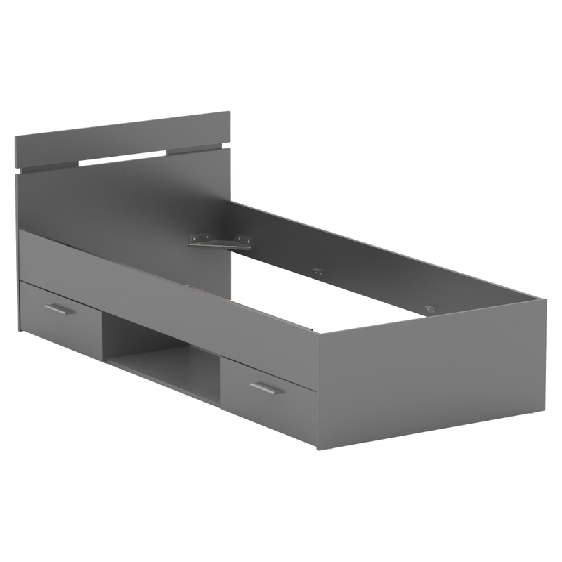 Casa si Gradina - Mobilier - Paturi si accesorii - Paturi - Pat, 90x200, grafit, MICHIGAN NEW - Infinity.ro