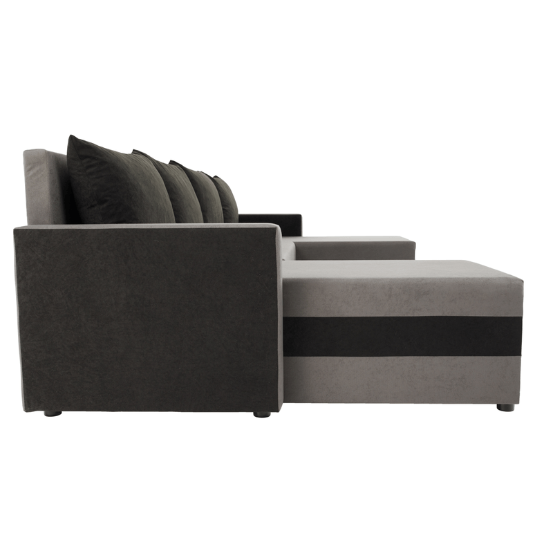 Casa si Gradina - Mobilier - Canapele si coltare - Coltare - Canapea universala, gri / negru, PAULITA U - Infinity.ro