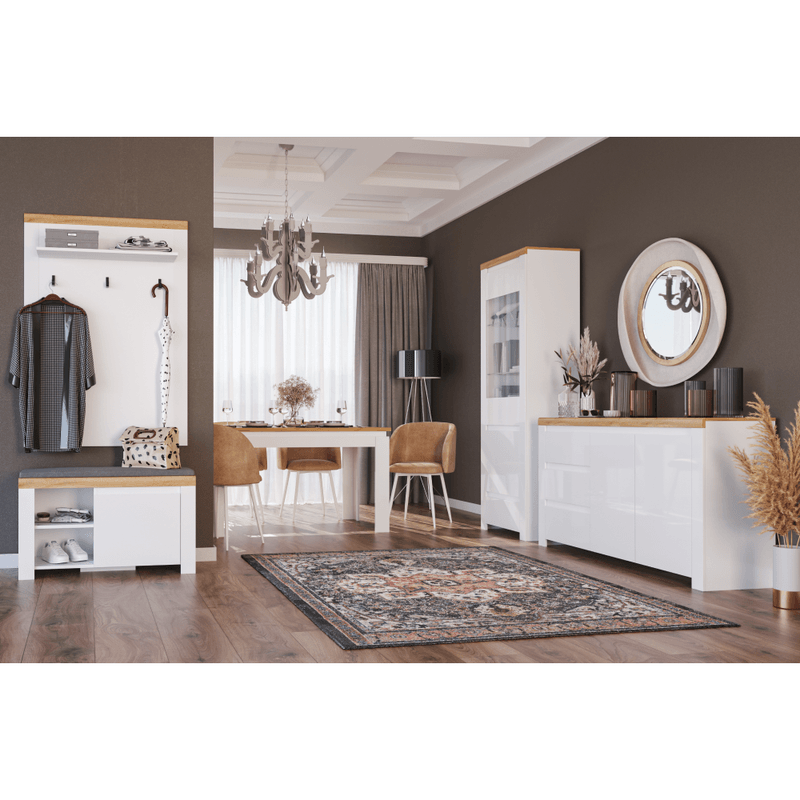 Casa si Gradina - Mobilier - Dulapuri si sifoniere - Dulapuri pantofi - Suport pentru pantofi 1D, alb / stejar Wotan, VILGO - Infinity.ro