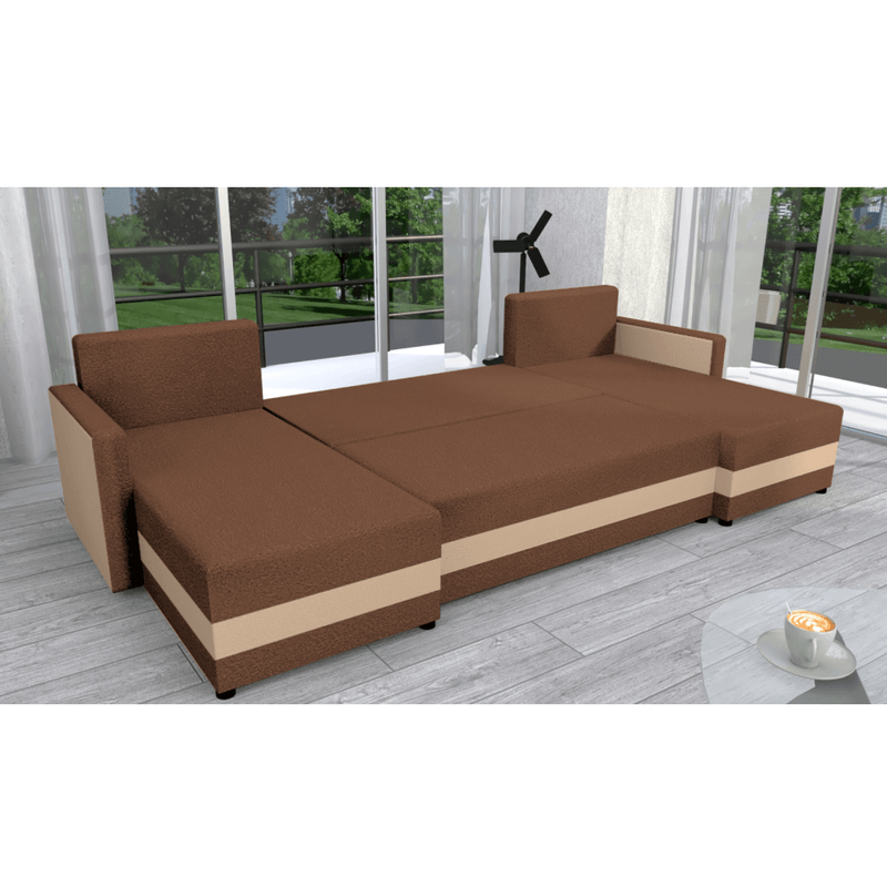 Casa si Gradina - Mobilier - Canapele si coltare - Coltare - Canapea universala, maro / bej, PAULITA U - Infinity.ro