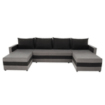 Casa si Gradina - Mobilier - Canapele si coltare - Coltare - Canapea universala, gri / negru, PAULITA U - Infinity.ro