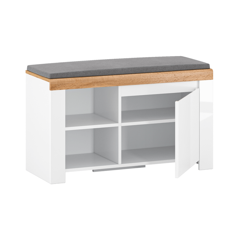 Casa si Gradina - Mobilier - Dulapuri si sifoniere - Dulapuri pantofi - Suport pentru pantofi 1D, alb / stejar Wotan, VILGO - Infinity.ro