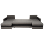 Casa si Gradina - Mobilier - Canapele si coltare - Coltare - Canapea universala, gri / negru, PAULITA U - Infinity.ro