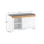 Casa si Gradina - Mobilier - Dulapuri si sifoniere - Dulapuri pantofi - Suport pentru pantofi 1D, alb / stejar Wotan, VILGO - Infinity.ro