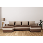 Casa si Gradina - Mobilier - Canapele si coltare - Coltare - Canapea universala, maro / bej, PAULITA U - Infinity.ro