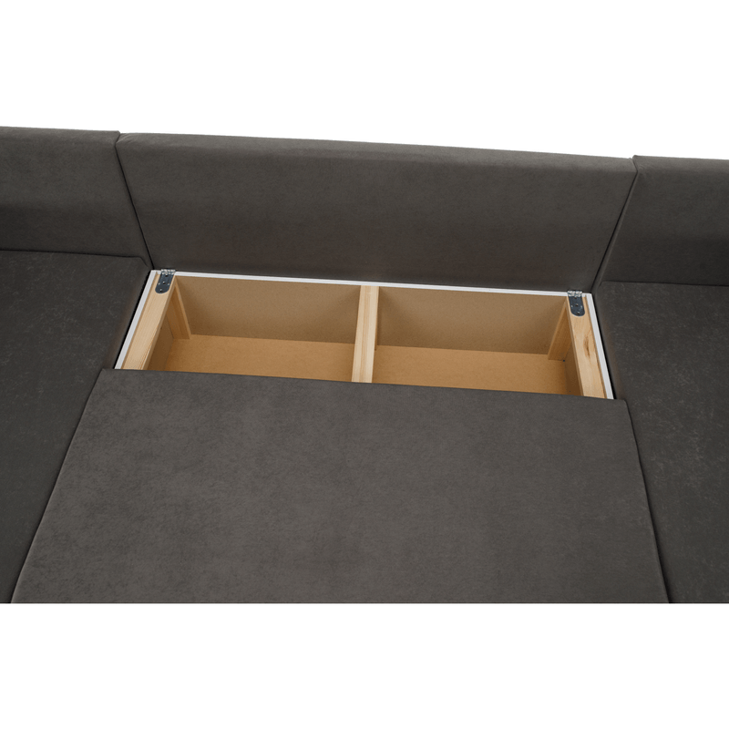 Casa si Gradina - Mobilier - Canapele si coltare - Coltare - Canapea universala, gri / negru, PAULITA U - Infinity.ro