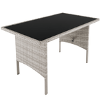 Casa si Gradina - Gradina si terasa - Mobilier exterior - Seturi mobila gradina - Set de gradina din ratan, gri deschis, LALEN - Infinity.ro