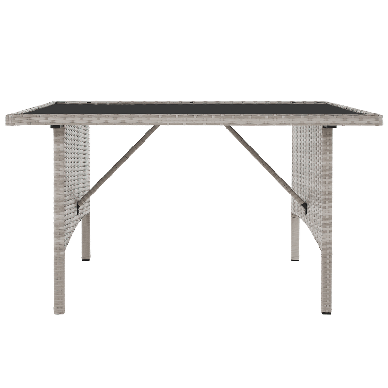 Casa si Gradina - Gradina si terasa - Mobilier exterior - Seturi mobila gradina - Set de gradina din ratan, gri deschis, LALEN - Infinity.ro