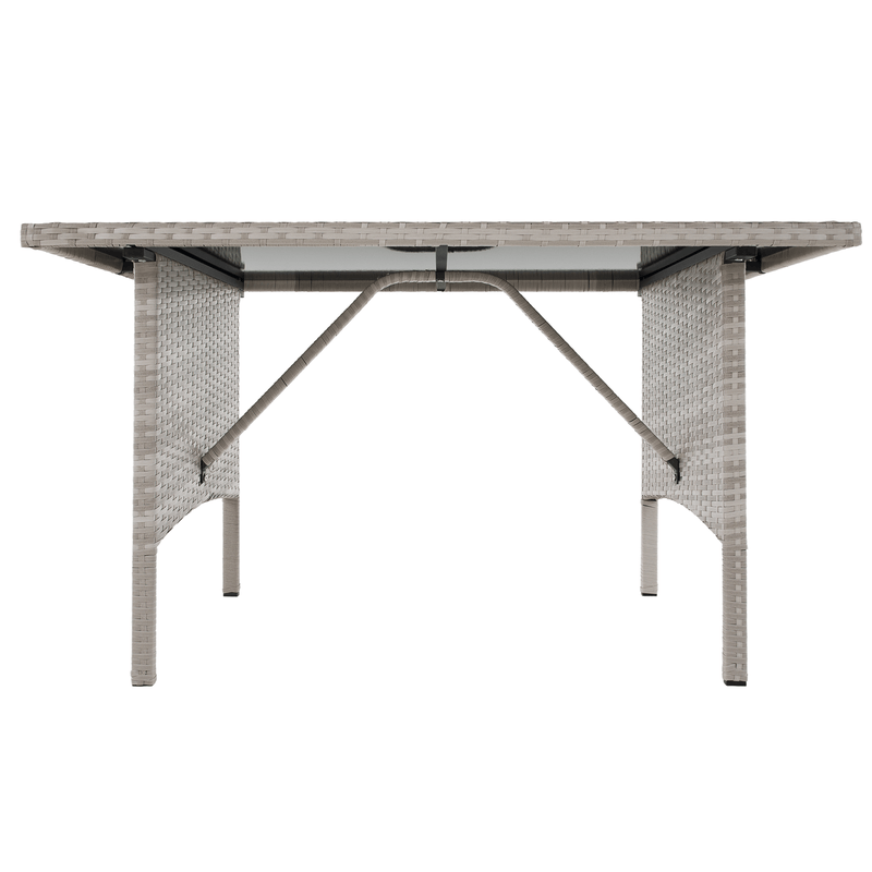 Casa si Gradina - Gradina si terasa - Mobilier exterior - Seturi mobila gradina - Set de gradina din ratan, gri deschis, LALEN - Infinity.ro