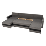 Casa si Gradina - Mobilier - Canapele si coltare - Coltare - Canapea universala, gri / negru, PAULITA U - Infinity.ro