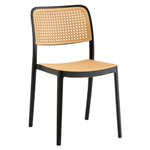 Casa si Gradina - Gradina si terasa - Mobilier exterior - Scaune si sezlonguri gradina - Scaun, stivuibil, negru / bej, RAVID TIP 1 - Infinity.ro