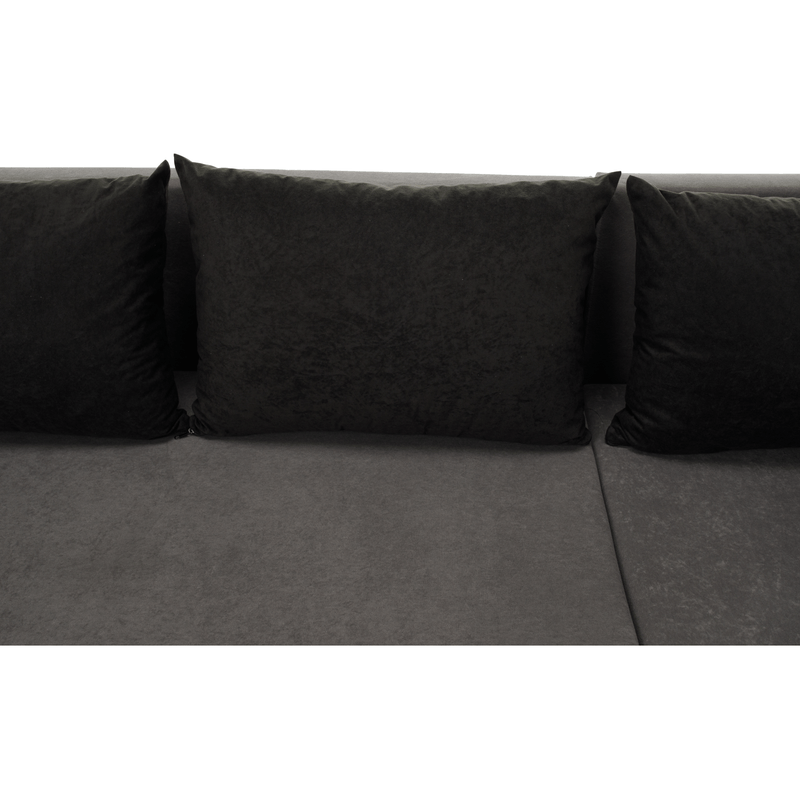Casa si Gradina - Mobilier - Canapele si coltare - Coltare - Canapea universala, gri / negru, PAULITA U - Infinity.ro