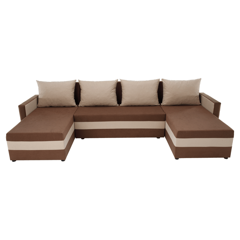 Casa si Gradina - Mobilier - Canapele si coltare - Coltare - Canapea universala, maro / bej, PAULITA U - Infinity.ro