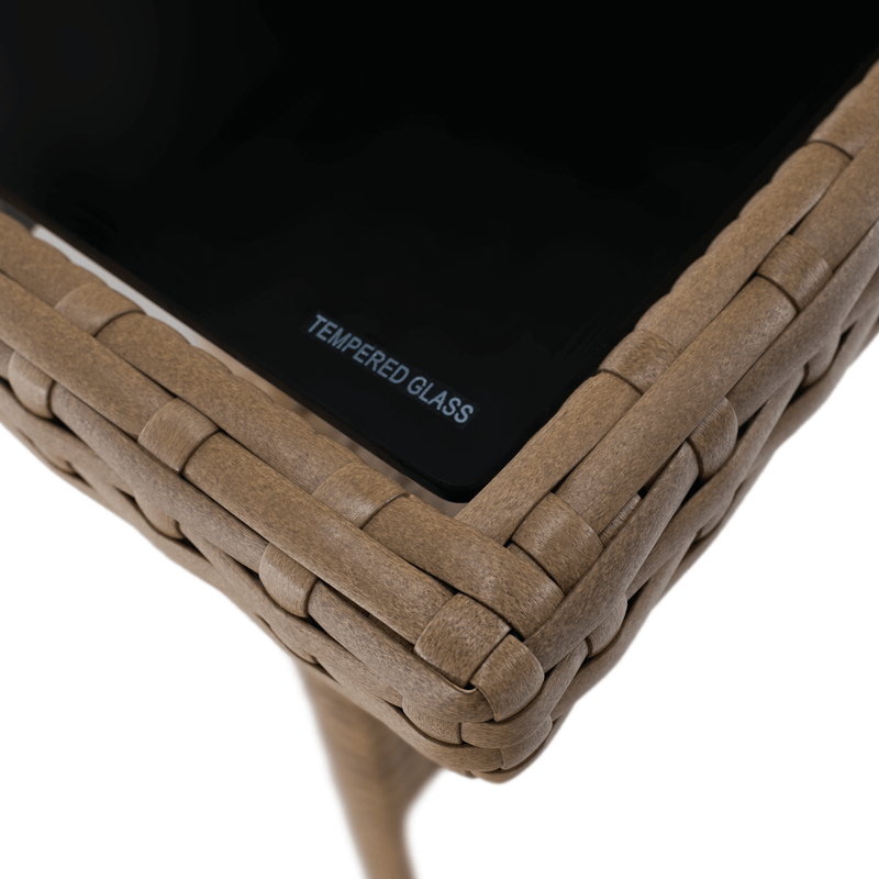 Casa si Gradina - Gradina si terasa - Mobilier exterior - Seturi mobila gradina - Set de gradina din ratan, culoare naturala / gri deschis, RANDI - Infinity.ro