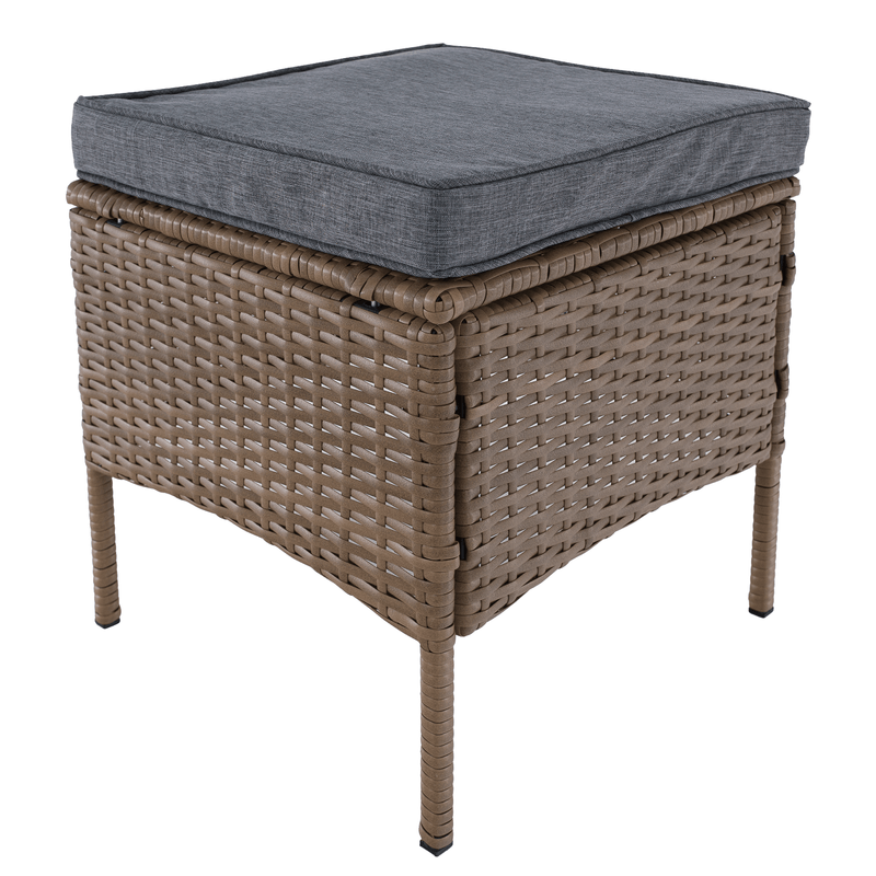 Casa si Gradina - Gradina si terasa - Mobilier exterior - Seturi mobila gradina - Set de gradina din ratan, culoare naturala / gri deschis, RANDI - Infinity.ro