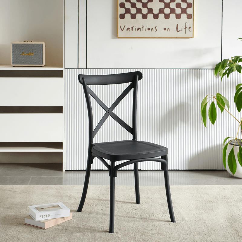 Casa si Gradina - Gradina si terasa - Mobilier exterior - Scaune si sezlonguri gradina - Scaun, pliabil, negru, SAVITA - Infinity.ro