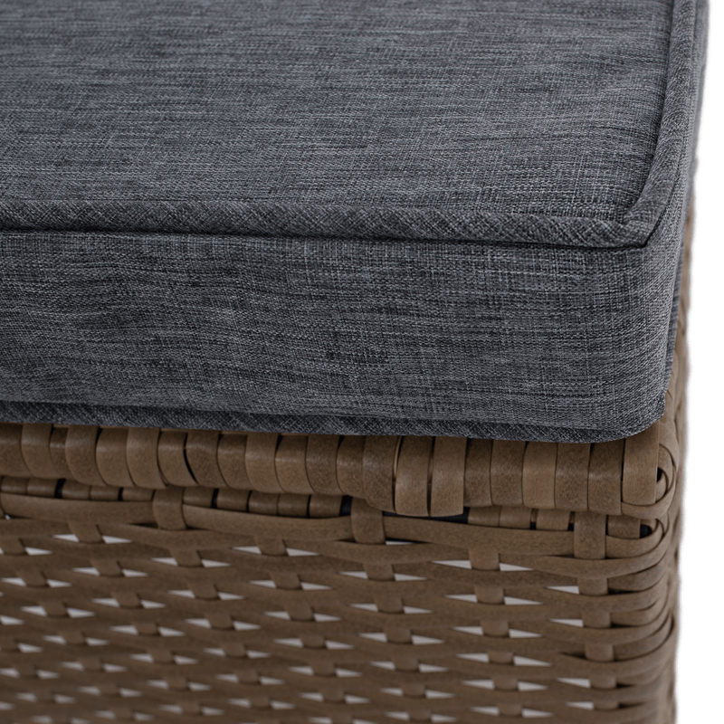 Casa si Gradina - Gradina si terasa - Mobilier exterior - Seturi mobila gradina - Set de gradina din ratan, culoare naturala / gri deschis, RANDI - Infinity.ro
