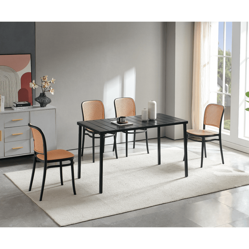 Casa si Gradina - Gradina si terasa - Mobilier exterior - Mese gradina - Masa de gradina, neagra, SALTON - Infinity.ro