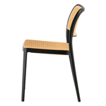 Casa si Gradina - Gradina si terasa - Mobilier exterior - Scaune si sezlonguri gradina - Scaun, stivuibil, negru / bej, RAVID TIP 1 - Infinity.ro