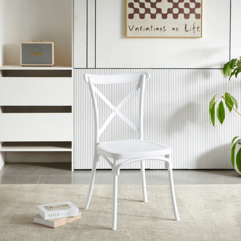Casa si Gradina - Gradina si terasa - Mobilier exterior - Scaune si sezlonguri gradina - Scaun, pliabil, alb, SAVITA - Infinity.ro