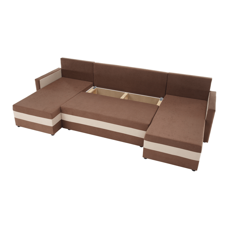 Casa si Gradina - Mobilier - Canapele si coltare - Coltare - Canapea universala, maro / bej, PAULITA U - Infinity.ro