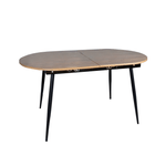 Casa si Gradina - Mobilier - Mese si birouri - Mese bucatarie si dining - Masa dining, pliabila, stejar / neagra 150-190x75 cm, TAMERON - Infinity.ro