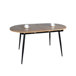 Casa si Gradina - Mobilier - Mese si birouri - Mese bucatarie si dining - Masa dining, pliabila, stejar / neagra 150-190x75 cm, TAMERON - Infinity.ro