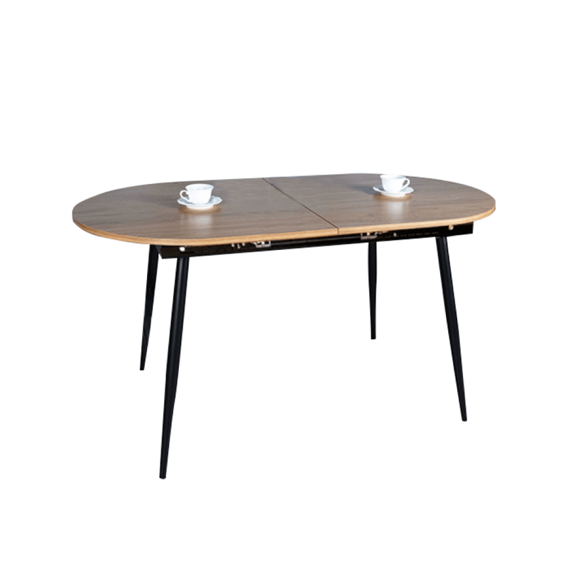 Casa si Gradina - Mobilier - Mese si birouri - Mese bucatarie si dining - Masa dining, pliabila, stejar / neagra 150-190x75 cm, TAMERON - Infinity.ro