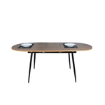 Casa si Gradina - Mobilier - Mese si birouri - Mese bucatarie si dining - Masa dining, pliabila, stejar / neagra 150-190x75 cm, TAMERON - Infinity.ro