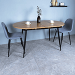 Casa si Gradina - Mobilier - Mese si birouri - Mese bucatarie si dining - Masa dining, pliabila, stejar / neagra 150-190x75 cm, TAMERON - Infinity.ro
