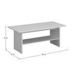 Casa si Gradina - Mobilier - Mese si birouri - Masute de cafea - Masuta de cafea 120, alba, ERODIN - Infinity.ro