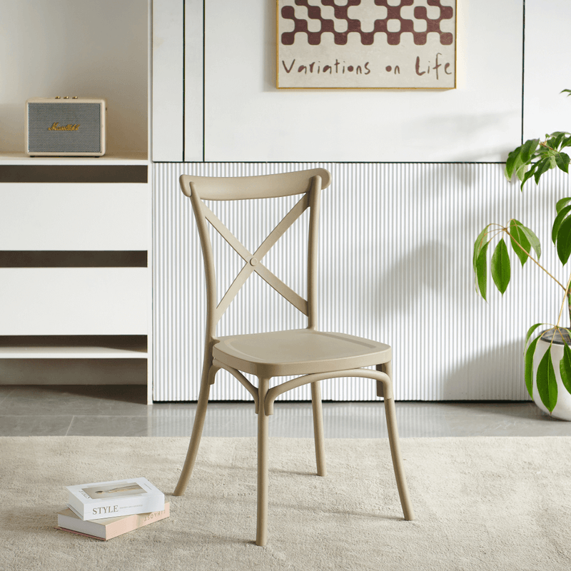 Casa si Gradina - Gradina si terasa - Mobilier exterior - Scaune si sezlonguri gradina - Scaun, pliabil, gri-maro, SAVITA - Infinity.ro
