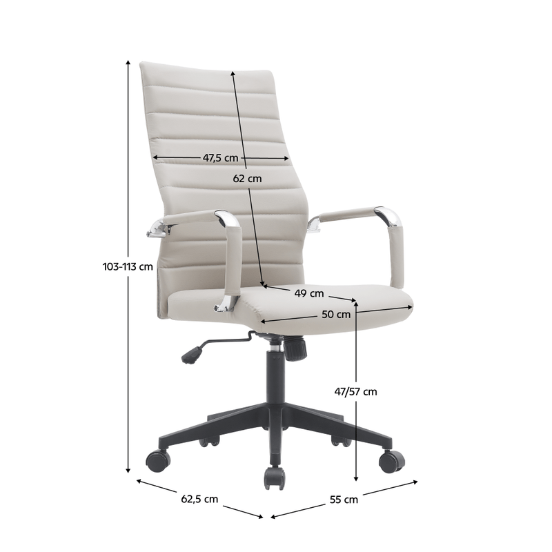 Casa si Gradina - Mobilier - Scaune si fotolii - Scaune - Scaun de birou, gri maroniu Taupe/negru, DRUGOS NEW - Infinity.ro