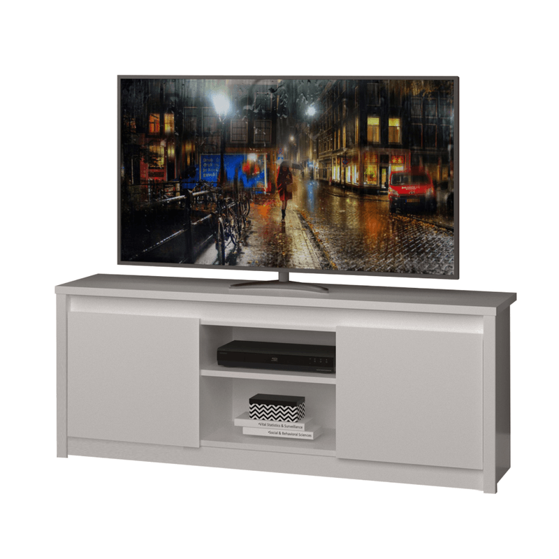 Casa si Gradina - Mobilier - Comode si corpuri - Comode - Masa TV 2D/125, alba, ERODIN - Infinity.ro