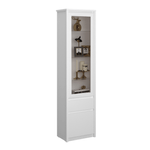 Casa si Gradina - Mobilier - Comode si corpuri - Corpuri bucatarie - Vitrina 1D1W1S, alba, ERODIN - Infinity.ro