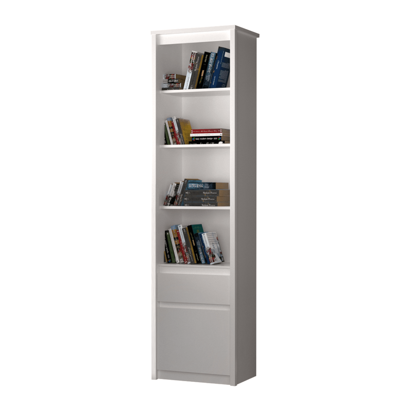 Casa si Gradina - Mobilier - Biblioteci si rafturi - Etajere - Etajera deschisa 1D1S, alba, ERODIN - Infinity.ro