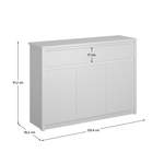 Casa si Gradina - Mobilier - Comode si corpuri - Corpuri bucatarie - Comoda 3D2S, alba, ERODIN - Infinity.ro