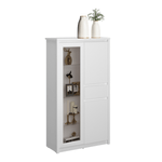 Casa si Gradina - Mobilier - Comode si corpuri - Corpuri bucatarie - Vitrina joasa 2D1W1S, alba, ERODIN - Infinity.ro
