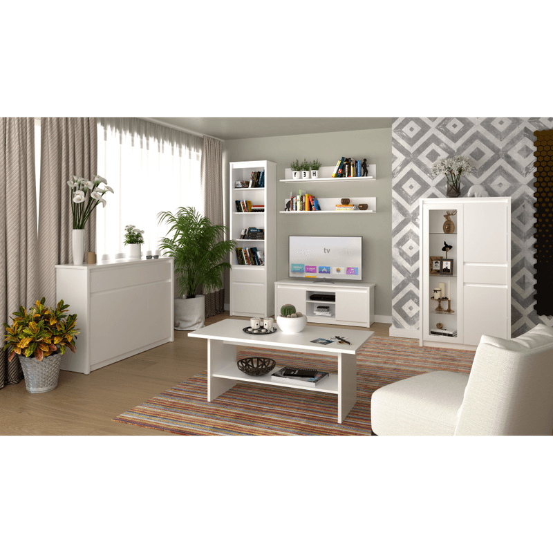 Casa si Gradina - Mobilier - Comode si corpuri - Corpuri bucatarie - Vitrina joasa 2D1W1S, alba, ERODIN - Infinity.ro