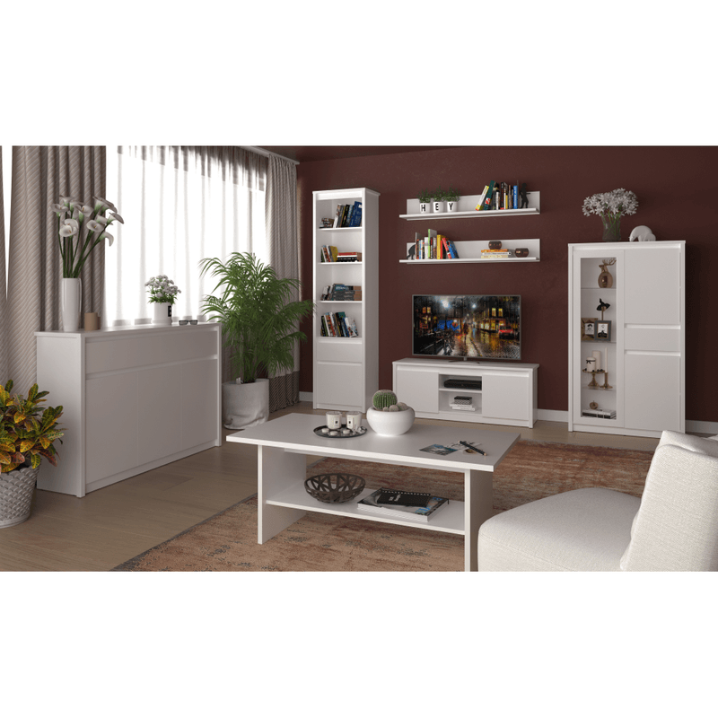 Casa si Gradina - Mobilier - Comode si corpuri - Corpuri bucatarie - Vitrina joasa 2D1W1S, alba, ERODIN - Infinity.ro