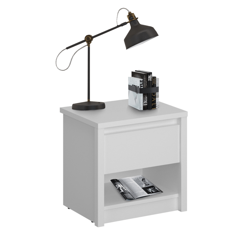 Casa si Gradina - Mobilier - Comode si corpuri - Noptiere - Noptiera 1S, alba, ERODIN - Infinity.ro