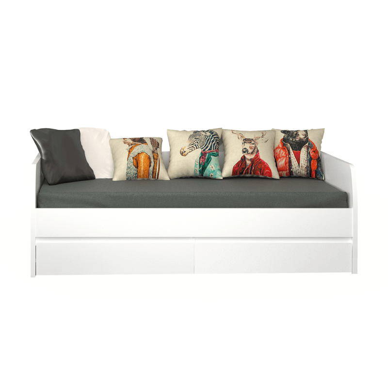 Casa si Gradina - Mobilier - Paturi si accesorii - Paturi - Pat 2S, 90x200 alb, ERODIN - Infinity.ro