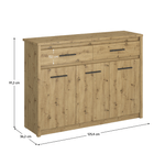 Casa si Gradina - Mobilier - Comode si corpuri - Comode - Comoda 3D2S, stejar Artisan, AIRON - Infinity.ro