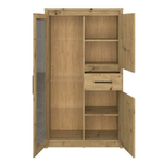 Casa si Gradina - Mobilier - Comode si corpuri - Corpuri bucatarie - Vitrina joasa 2D1W1S, stejar Artisan, AIRON - Infinity.ro