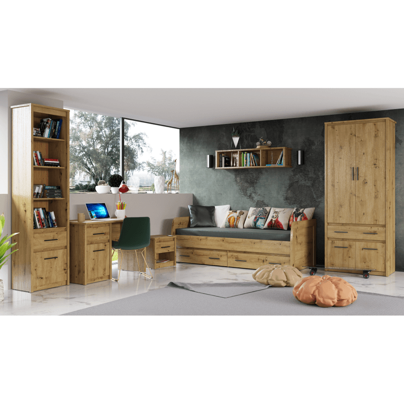Casa si Gradina - Mobilier - Comode si corpuri - Noptiere - Noptiera 1S, stejar Artisan, AIRON - Infinity.ro