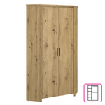 Casa si Gradina - Mobilier - Dulapuri si sifoniere - Dulapuri - Dulap de colt 2D, stejar Artisan, AIRON - Infinity.ro