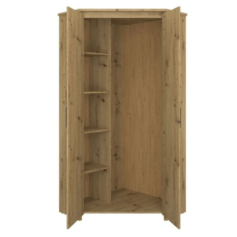 Casa si Gradina - Mobilier - Dulapuri si sifoniere - Dulapuri - Dulap de colt 2D, stejar Artisan, AIRON - Infinity.ro