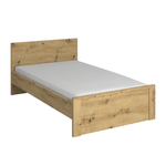 Casa si Gradina - Mobilier - Paturi si accesorii - Paturi - Pat, 120x200, stejar Artisan, AIRON - Infinity.ro