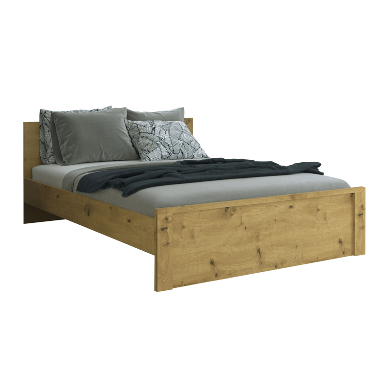 Casa si Gradina - Mobilier - Paturi si accesorii - Paturi - Pat, 120x200, stejar Artisan, AIRON - Infinity.ro